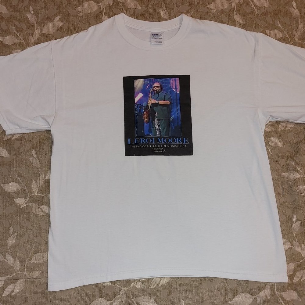 DMB! Vintage Dave Matthews Band LeRoi Moore Commemorative SS T-Shirt